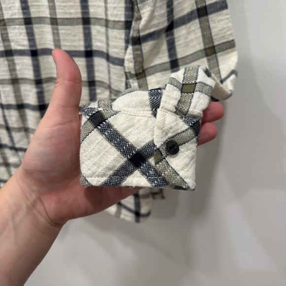Current Elliott The Perfect Shirt Button Up Long Sleeve Plaid Cotton Fall - Picture 5 of 5